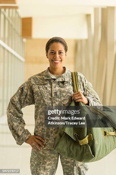 Artist's rendering of Betty arriving at LAX, depicted in military uniform with a duffel bag