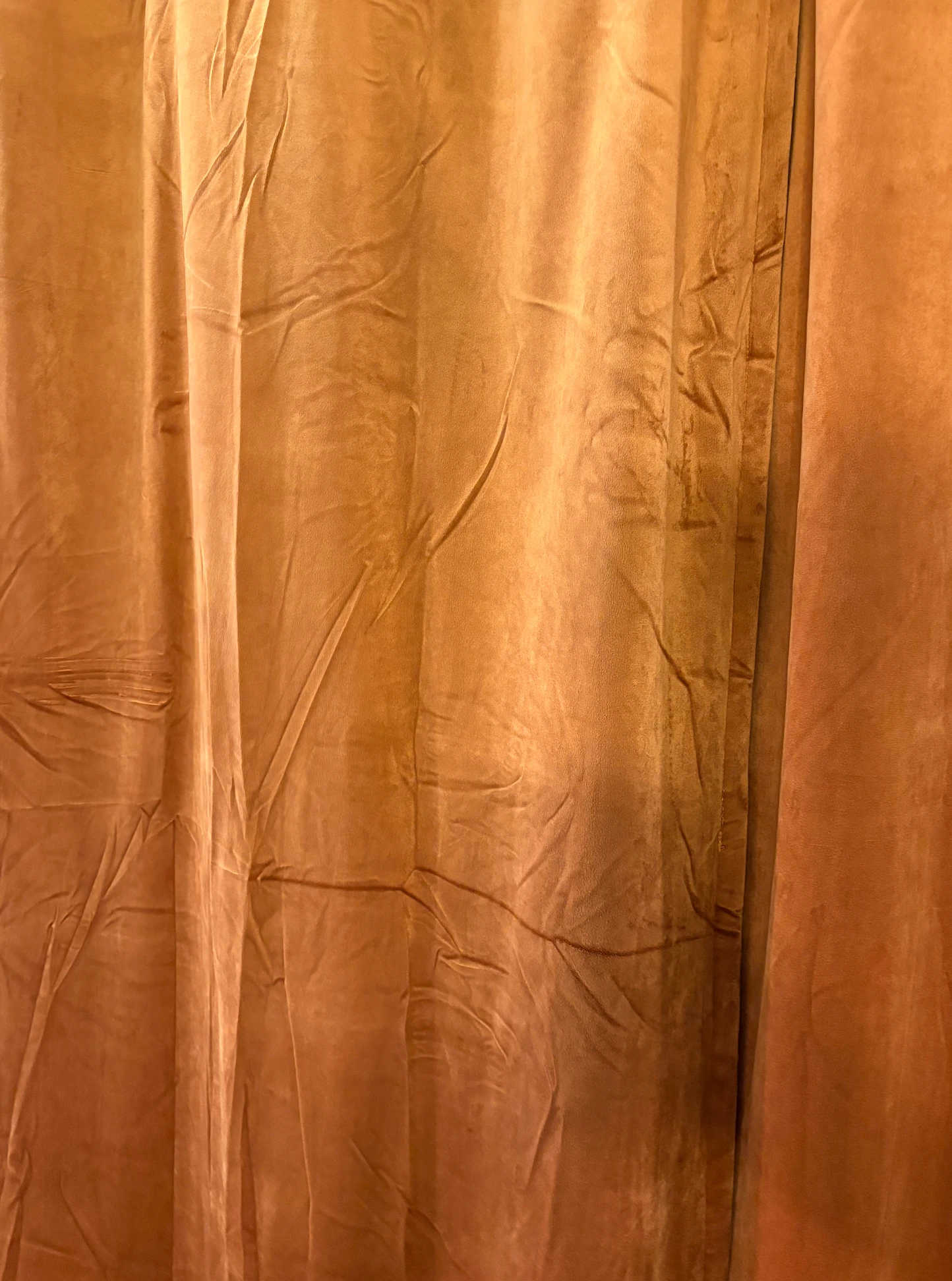 Close-up of wrinkled curtain fabric